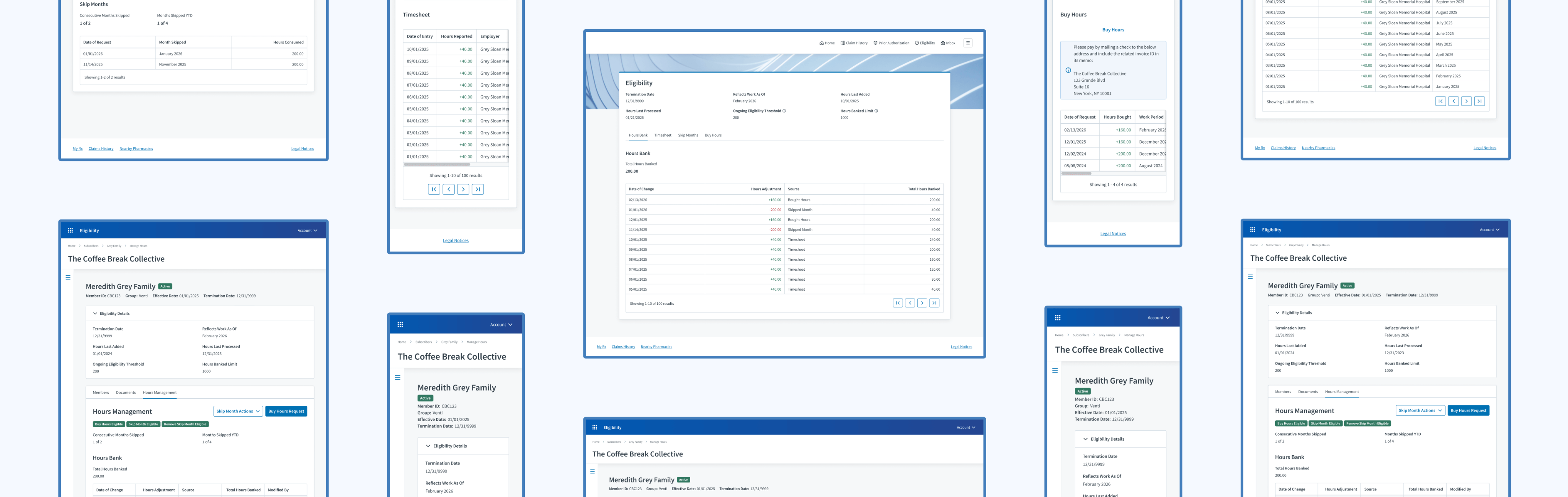 Screens from Case Study