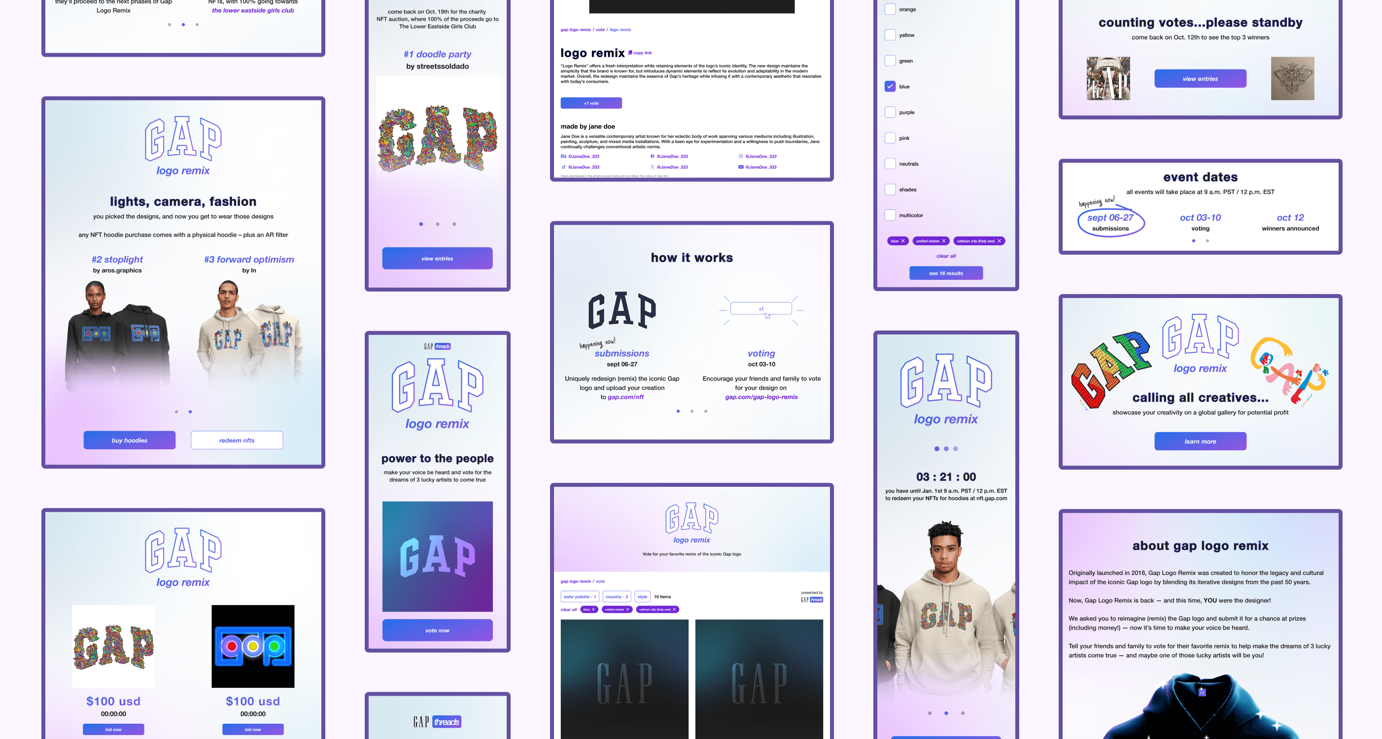 Screens from Case Study